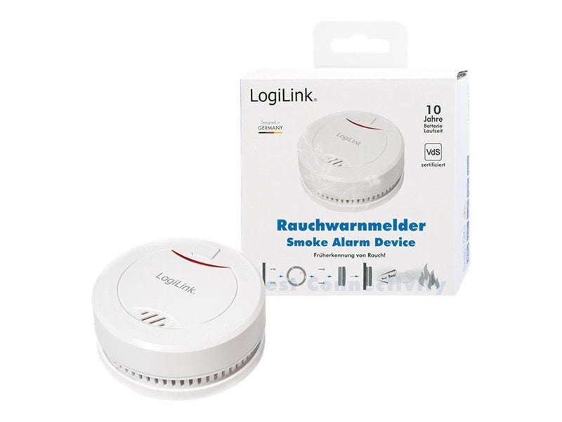 LogiLink Smoke detector with VdS approval 10 years lifetime