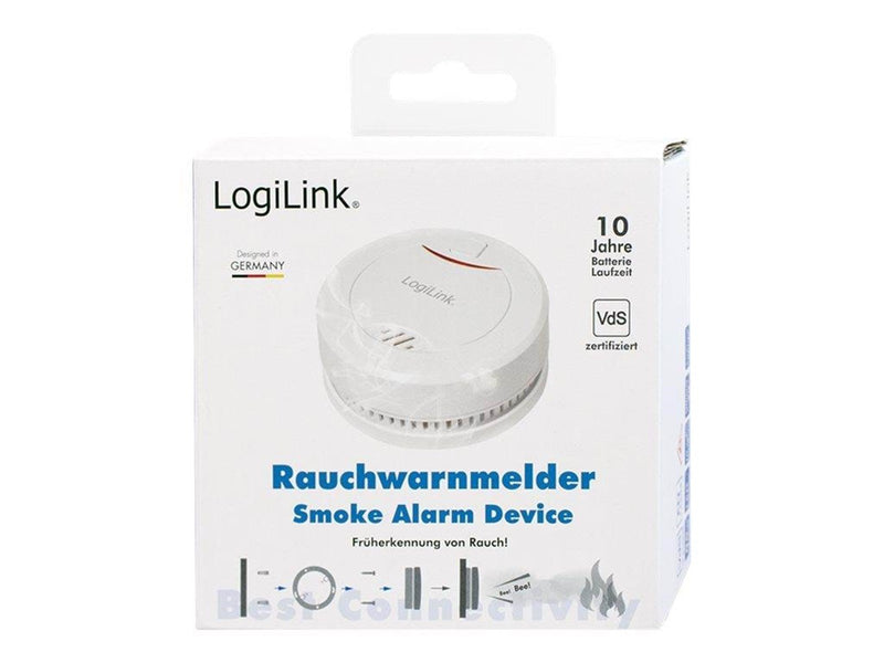 LogiLink Smoke detector with VdS approval 10 years lifetime