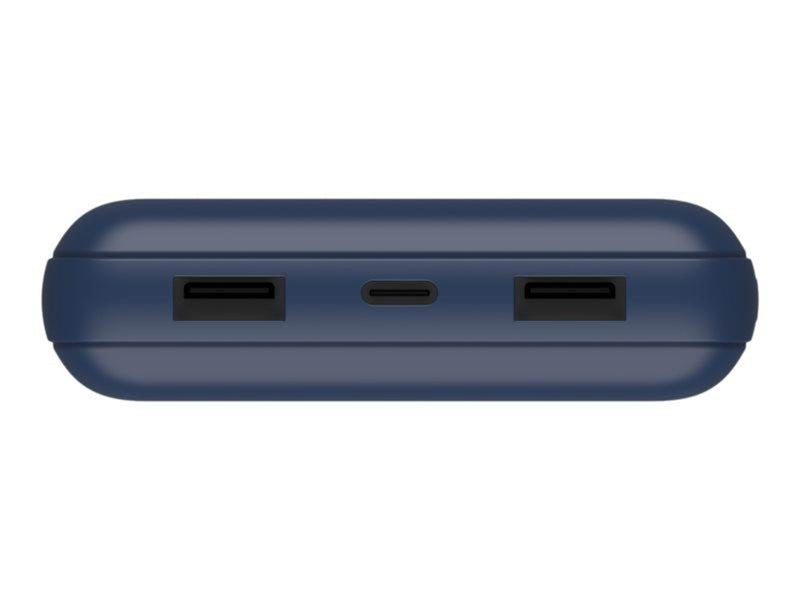 Belkin Power Bank 20K USB-A and USB-C 15W blue Powerbank (Akku) - 20000 mAh