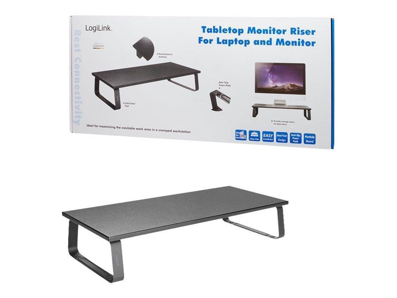 LogiLink Tabletop monitor riser 600 mm long 20 kg