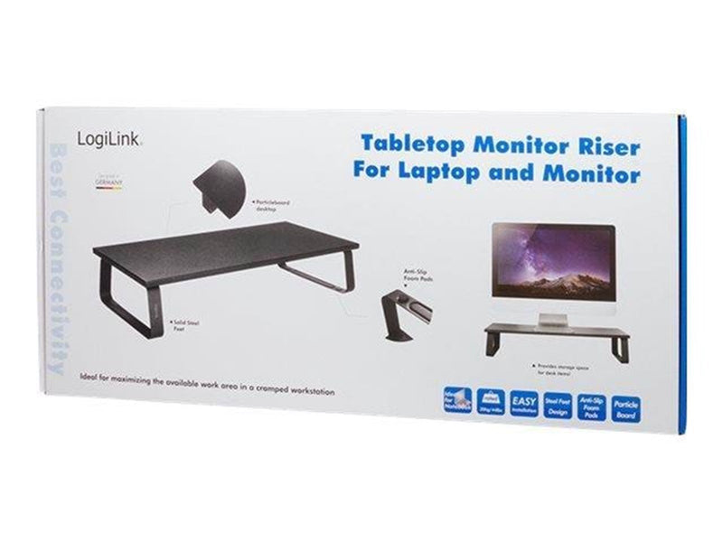 LogiLink Tabletop monitor riser 600 mm long 20 kg