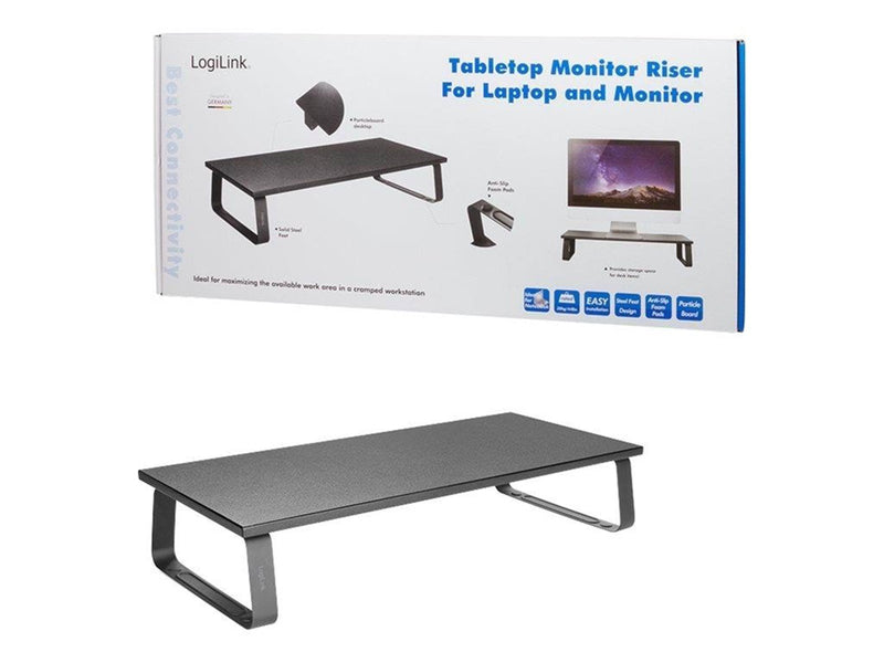 LogiLink Tabletop monitor riser 600 mm long 20 kg