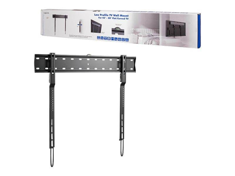 LogiLink TV wall mount 43–80" fixed 40 kg max. 40 kg 80" 200 x 200 mm