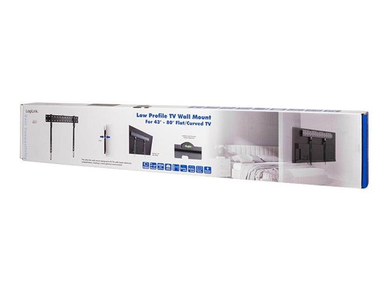 LogiLink TV wall mount 43–80" fixed 40 kg max. 40 kg 80" 200 x 200 mm