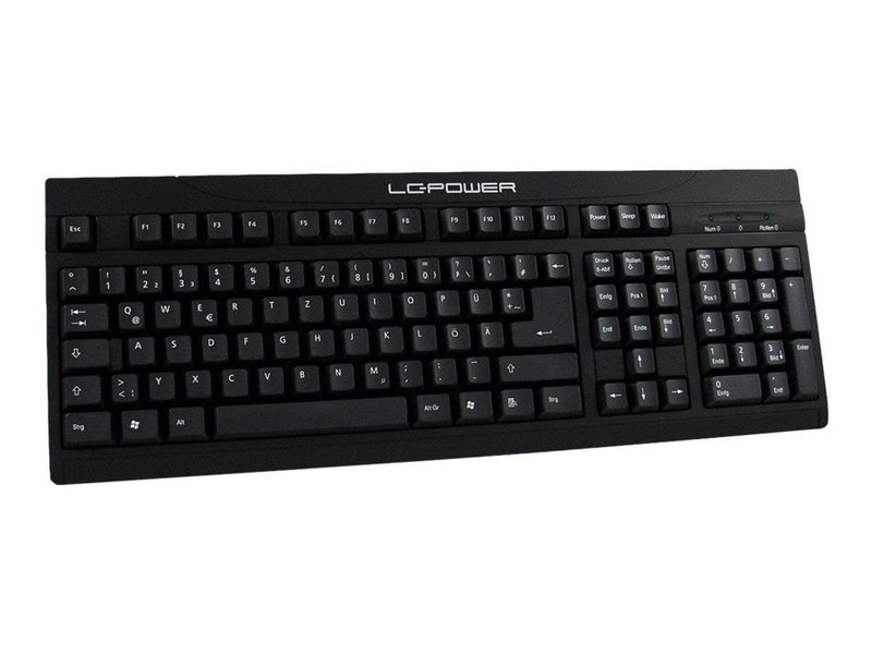 LC Power BK-902 - keyboard - QWERTZ - German - black - Tastaturen - Deutsch - Schwarz