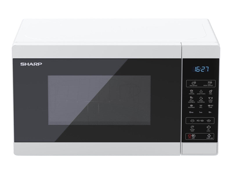 Sharp YC-MG02E-W - microwave oven with grill - freestanding - white