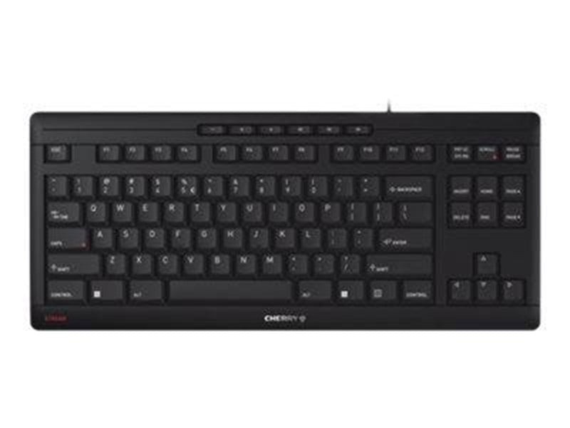 Cherry STREAM KEYBOARD TKL - Tastaturen - Belgien - Schwarz