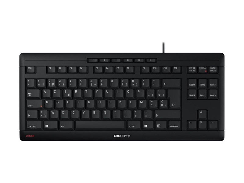 Cherry STREAM KEYBOARD TKL - Tastaturen - Belgien - Schwarz