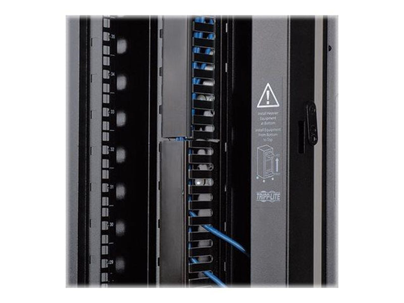 Tripp Lite Rack Enclosure Cabinet 6ft VRT Cable Manager Dbl Finger Duct - rack cable management duct with cover