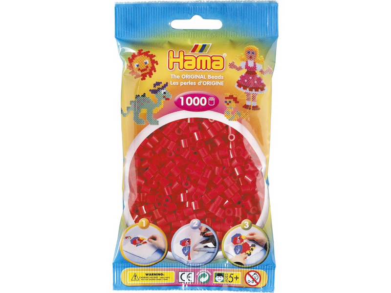 Hama Ironing beads-red (05) 1000pcs.