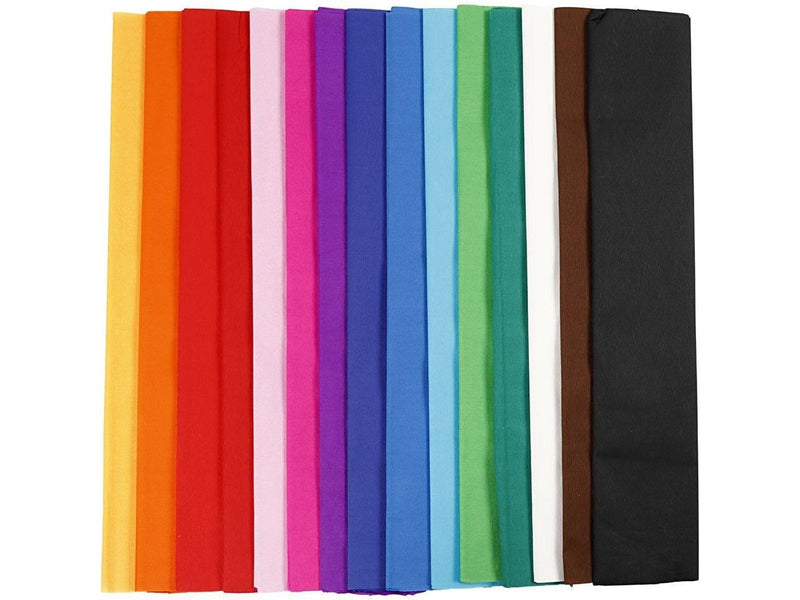 Creativ Company Crepe paper - Basic colors 15st.