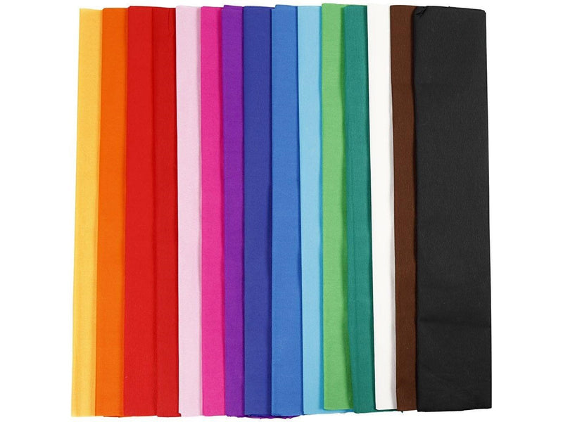 Creativ Company Crepe paper - Basic colors 15st.