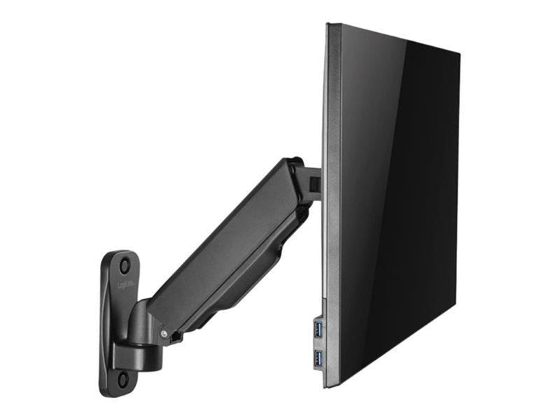 LogiLink Monitor wall mount 17–32" gas spring 90–380 mm