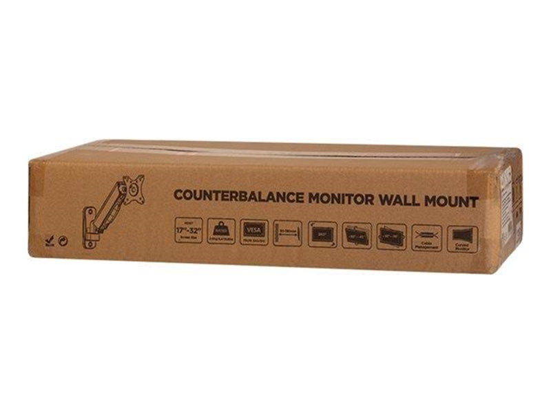 LogiLink Monitor wall mount 17–32" gas spring 90–380 mm