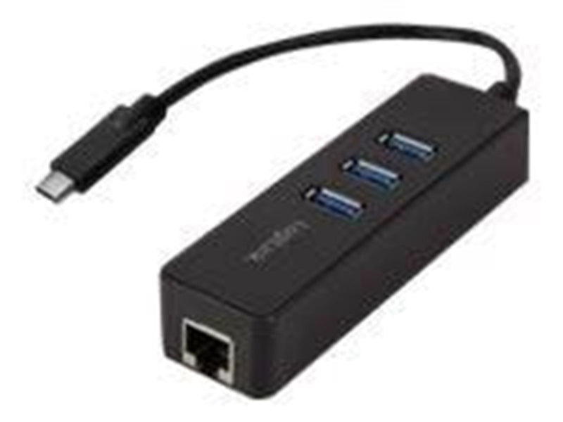 LogiLink USB 3.2 Gen 1 USB-C adapter to 1x RJ45 and 3x USB 3.0 USB-Hubs - 3 - Schwarz
