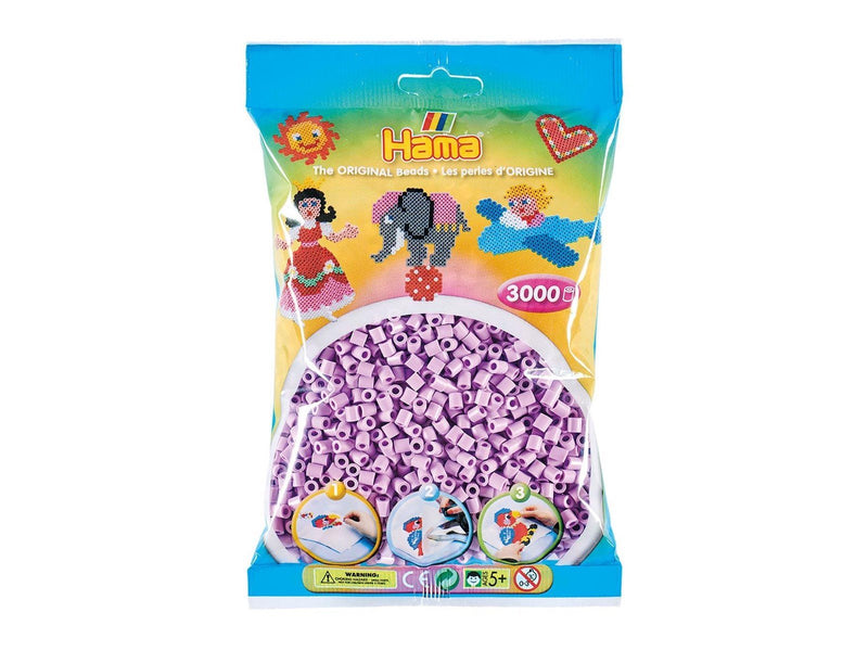Hama Beads - Pastel Purple 3000 pcs