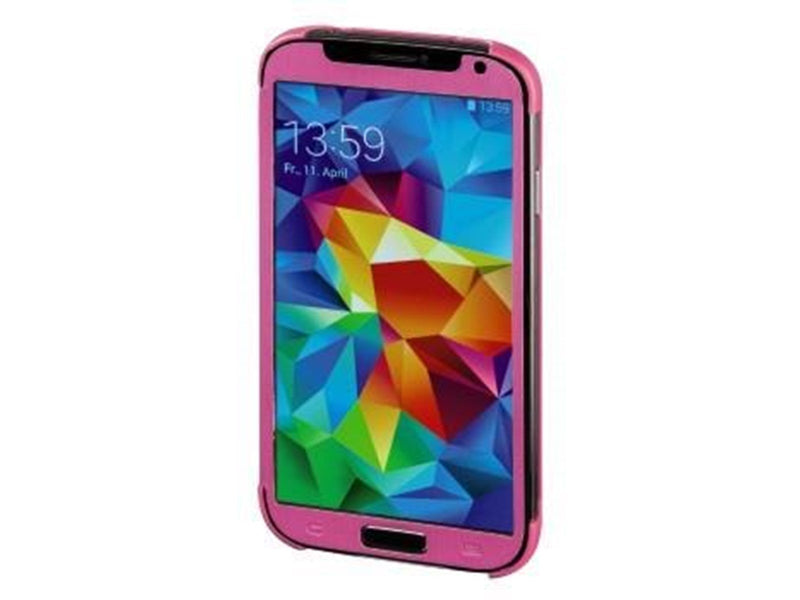 Hama "Mirror" Booklet Case for Samsung Galaxy S5 (Neo) pink/silver