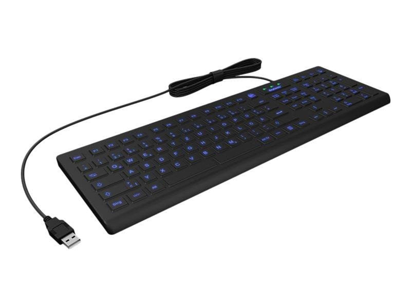 KeySonic RaidSonic KSK-8031INEL-B - Tastaturen - Deutsch - Schwarz