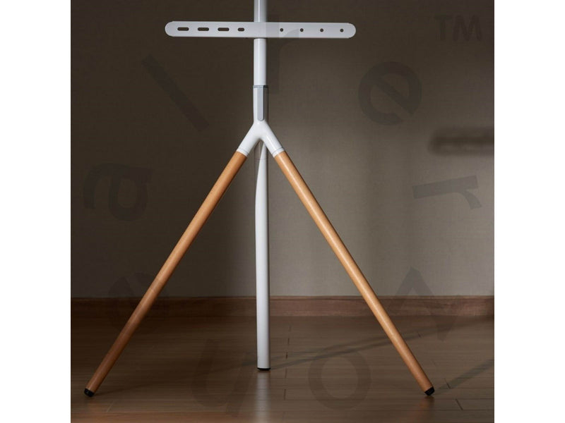 Alterzone Trio Lite Staffelei TV-Bodenständer, Weiß 32 kg 43", 49", 55", 65" Up to 400 x 400 mm