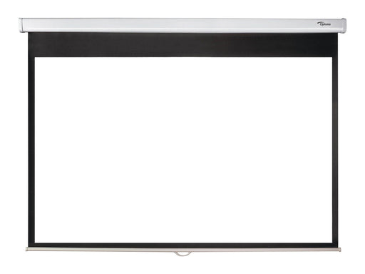 Optoma DS-1123PMG+ Manuelle Pull Down Leinwand für Wand-/Deckenmontage, 16:10, (123') 312 cm