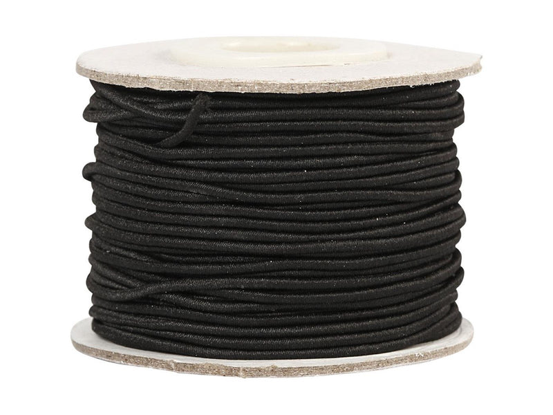 Creativ Company Elastic Thickness 1mm Black 25m