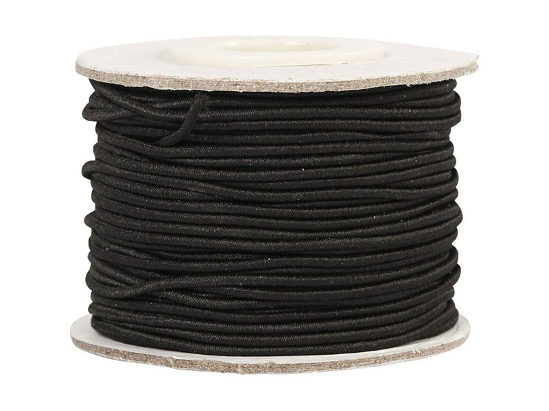 Creativ Company Elastic Thickness 1mm Black 25m