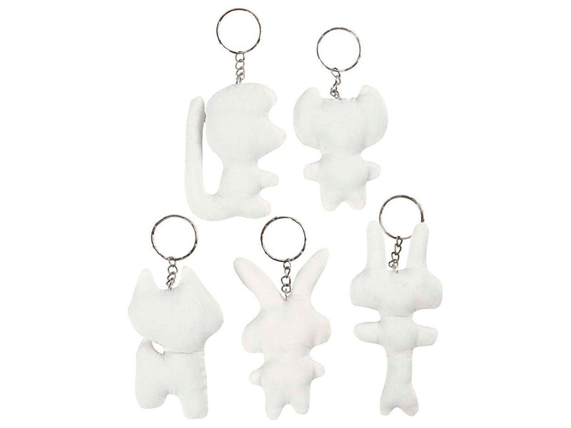 Creativ Company Fabric Animals Keychain 5pcs.