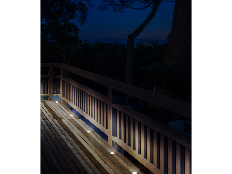 Deltaco Smart Home decklight extension kit 5 lights warm white light and RGB silver