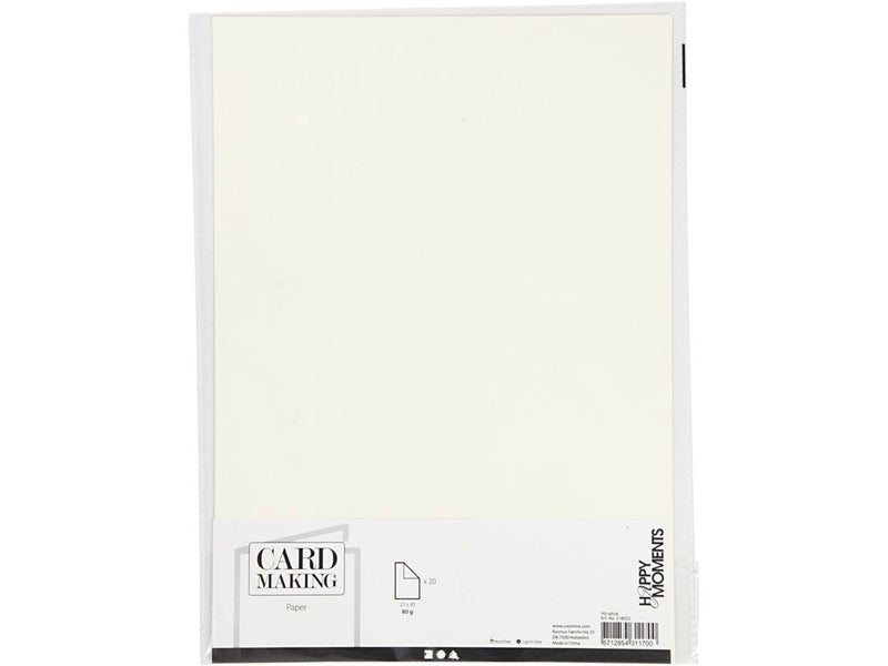 Creativ Company Paper Off-White A4 80gr 20pcs.