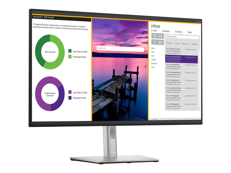 31.5" Dell P3223QE - 3840x2160 (4K/UHD) - IPS - 90W USB-C HUB
