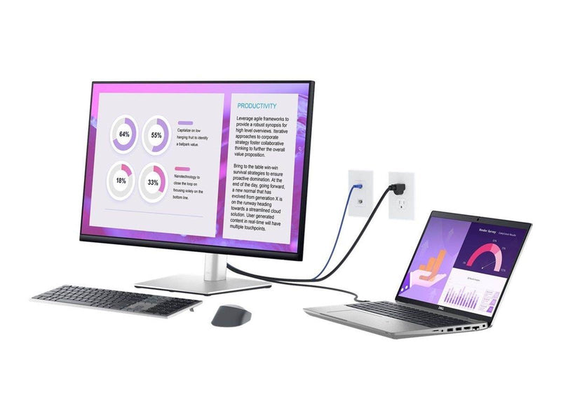 31.5" Dell P3223QE - 3840x2160 (4K/UHD) - IPS - 90W USB-C HUB