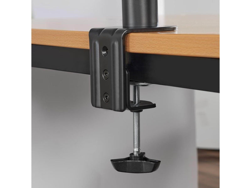Hama mounting kit - full-motion - for 2 monitors - black
