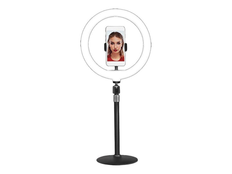 LogiLink Smartphone ring light tripod with remote shutter height adjust. Ø 25 cm