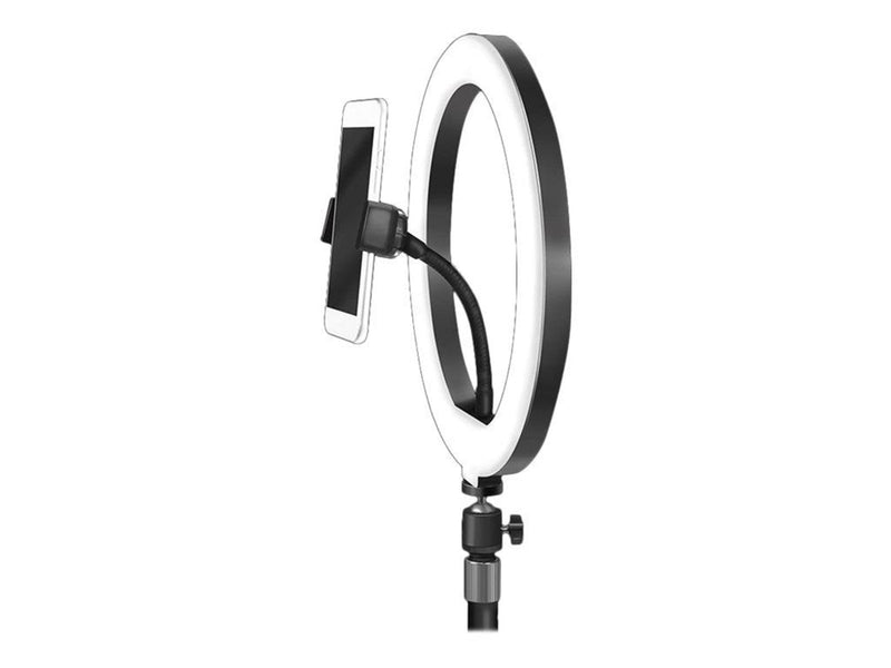 LogiLink Smartphone ring light tripod with remote shutter height adjust. Ø 25 cm