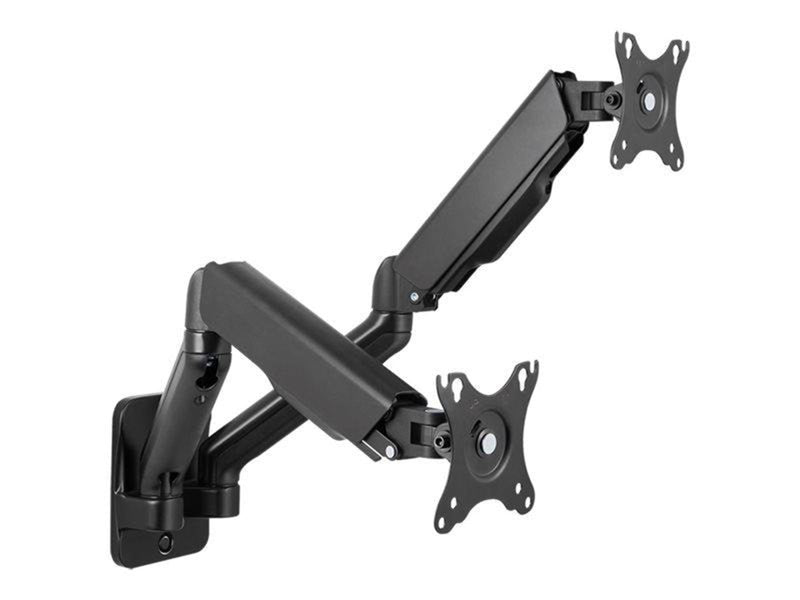 LogiLink Dual monitor wall mount 17–32" gas spring 90–540 mm
