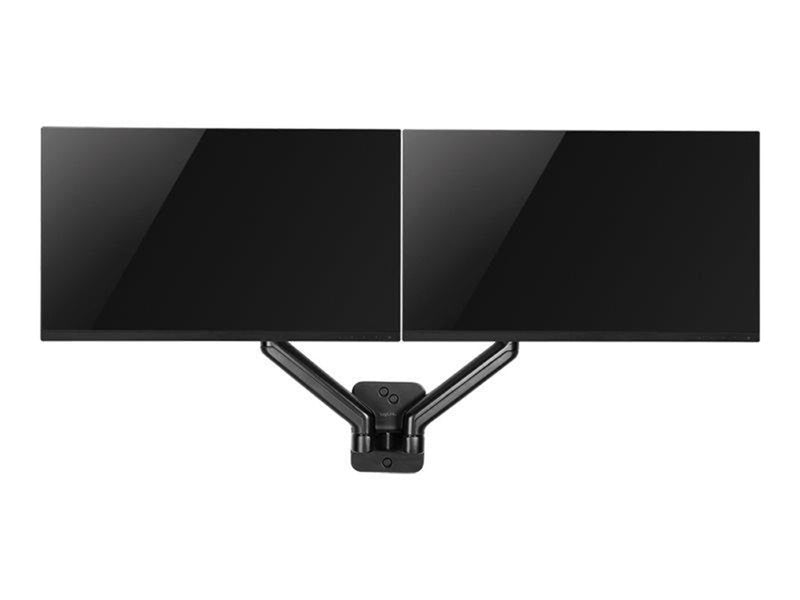 LogiLink Dual monitor wall mount 17–32" gas spring 90–540 mm