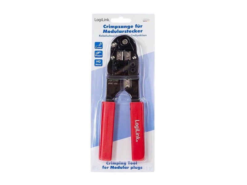 LogiLink Crimping tool for RJ45 CAT5/CAT6/CAT6A modularplug with cutter