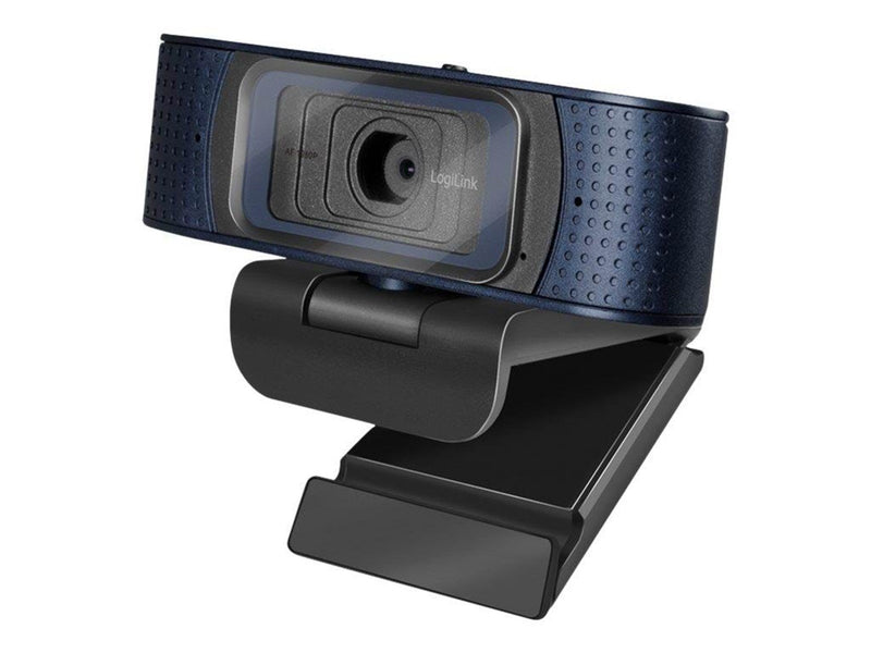 LogiLink HD USB webcam Pro 80° dual microphone auto focus privacy cover