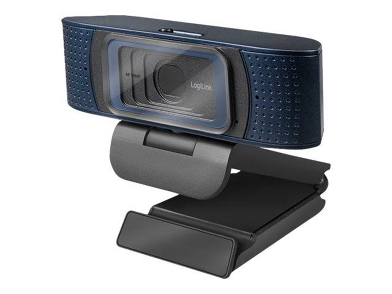 LogiLink HD USB webcam Pro 80° dual microphone auto focus privacy cover