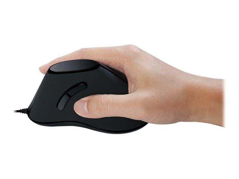 LogiLink Ergonomic vertical mouse USB 100dpi black - Vertical mouse (Schwarz)