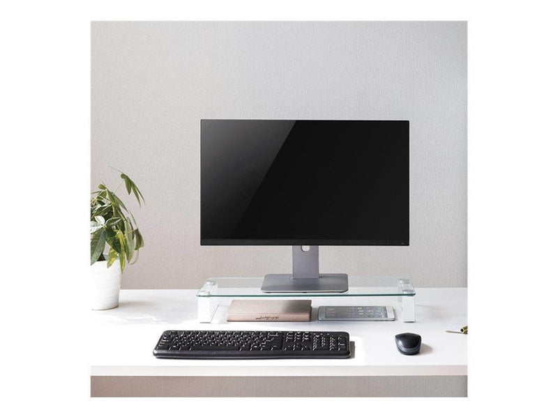 LogiLink Tabletop monitor riser glass top 560 mm long