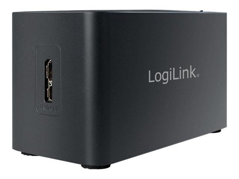 LogiLink USB 3.0 hub with all-in-one card reader black USB-Hubs - 3 - Schwarz