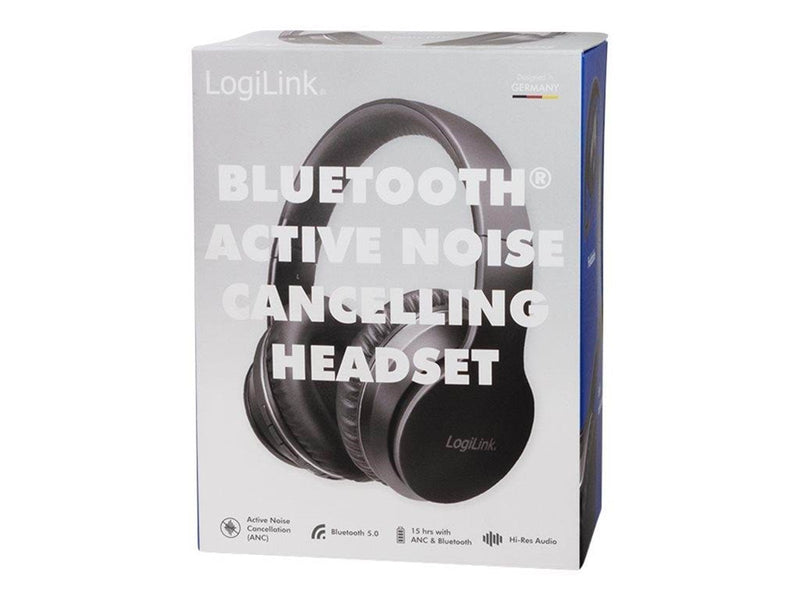 LogiLink Bluetooth Active-Noise-Cancelling-Headset