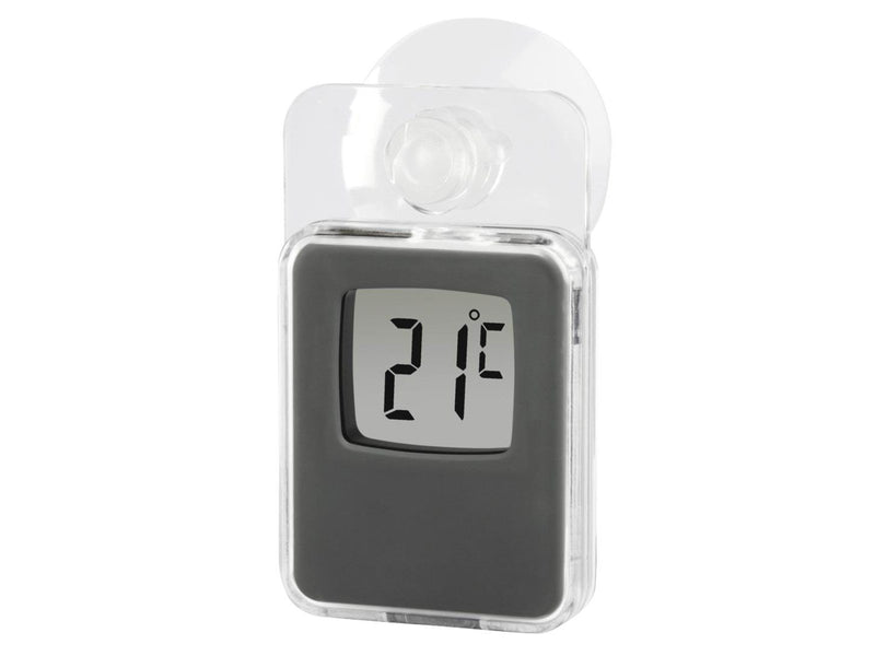 Hama Window Thermometer for Indoors and Outdoors Digital 7.5 x 4.6 cm grey