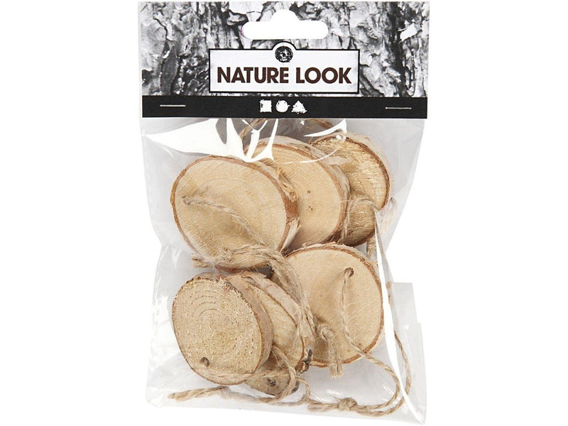 Creativ Company Wooden Disc with Hanging Eye