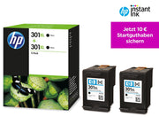 HP Original 301 Druckerpatronen - Doppelpack schwarz (D8J45AE)