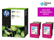 HP Original 301XL Druckerpatrone - Doppelpack cyan, magenta, gelb (D8J46AE)
