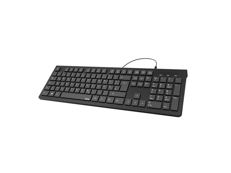 Hama "KC-200" Basic Keyboard black QWERTZ - Tastaturen - Deutsch - Schwarz