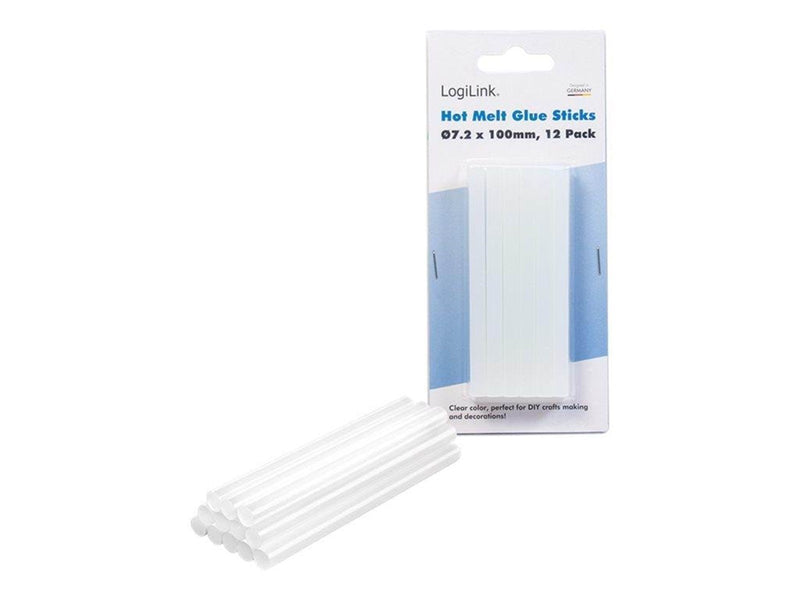 LogiLink Hot glue sticks Ø7.2 mm 12 pcs. suitable for WZ0050