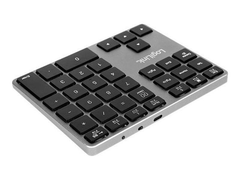 LogiLink Keypad Bluetooth aluminum space grey - Numpad - Grau